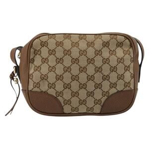 Gucci GG Canvas Shoulder Bag Beige